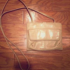 Tan Leather Crossbody HOBO travel bag